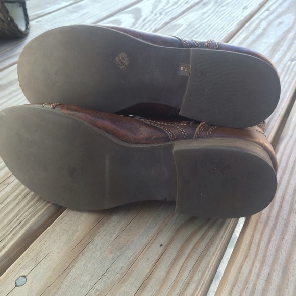 Steve Madden Brown leather "Troopa" combat boot - Picture 4 of 4